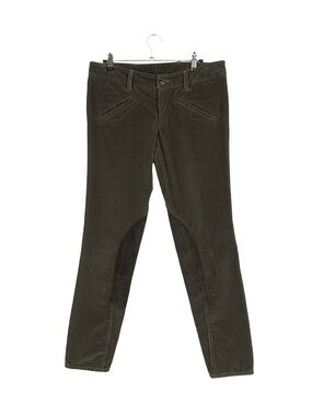 PRADA Olive-Taupe Corduroy Equestrian Riding Pants - Size IT 42 / US 6